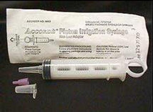 Irrigation Syringe 60 mL Individual Pack Catheter Tip Without Safety 6004