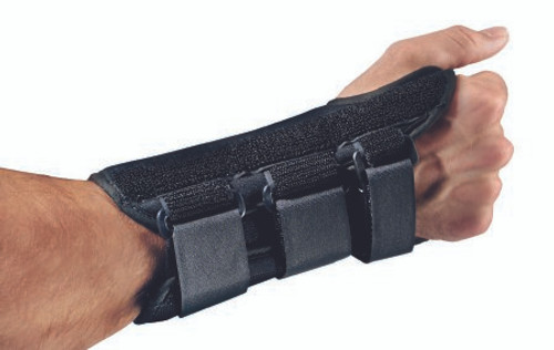 Wrist Brace ProCare ComfortFORM Aluminum / Foam / Lycra / Plastic / Velcro Left Hand Black X-Large 79-87298 Each/1