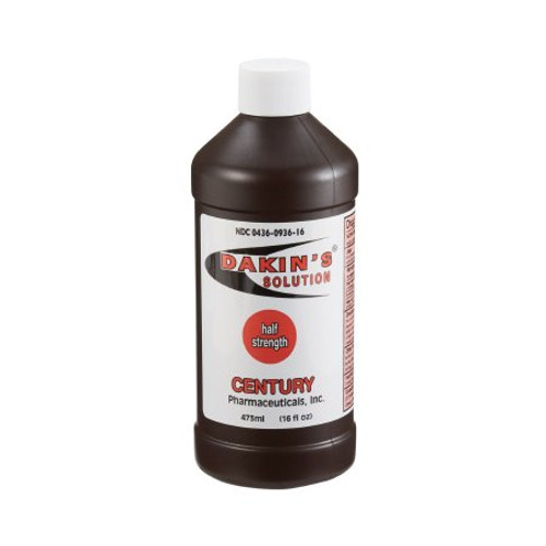 Antimicrobial Wound Cleanser Dakins Solution 16 oz. Bottle Sodium Hypochlorite 00436093616 Each/1