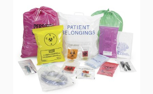 Specimen Transport Bag with Document Pouch Economy 6 X 9 Inch Polyethylene Zip Closure Biohazard Symbol NonSterile 58-97 Case/1000