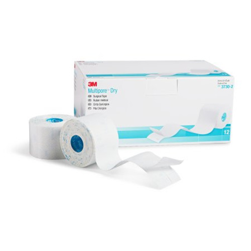 Medical Tape 3M Multipore Water Resistant Pique 2 Inch X 5-1/2 Yard NonSterile 3730-2 Box/12