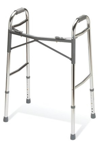 Dual Release Walker Adjustable Height Basic Extra Duty Aluminum Frame 400 lbs. Weight Capacity 32-1/4 to 39-1/4 Inch Height G07767 Each/1