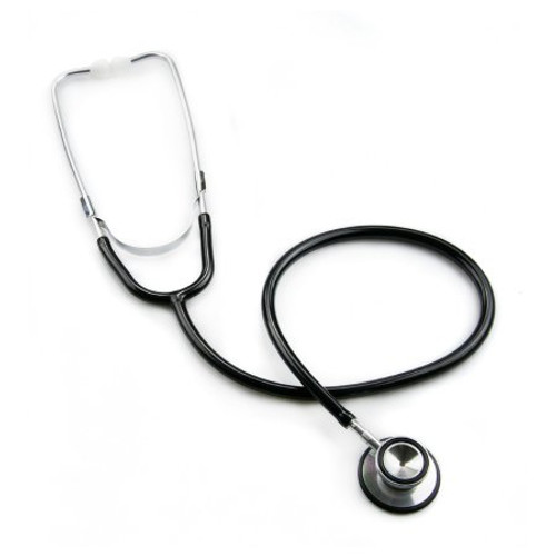 Classic Stethoscope McKesson Black 1-Tube 22 Inch Tube Double-Sided Chestpiece 01-670BKGM Each/1