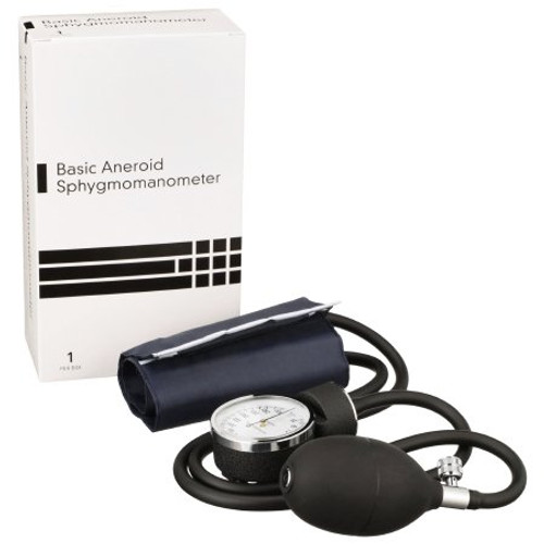 Aneroid Sphygmomanometer with Cuff BASIC 2-Tubes Pocket Size Hand Held Small Adult / Child Small Cuff 01-776CMCE Each/1