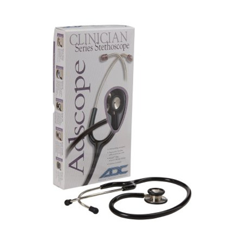 Classic Stethoscope Adscope 603 Black 1-Tube 22 Inch Tube Double-Sided Chestpiece 603BK Each/1