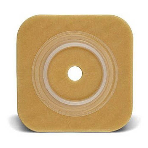 Ostomy Barrier Sur-Fit Natura Trim to Fit Extended Wear Durahesive Without Tape 100 mm Flange Purple Code System Hydrocolloid 2-5/8 to 3-1/2 Inch Opening 6 X 6 Inch 401905 Box/5