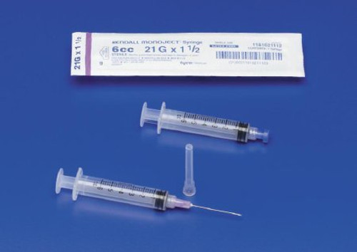 General Purpose Syringe Monoject 6 mL Blister Pack Luer Lock Tip Without Safety 1180600777