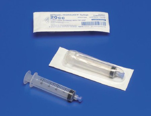 General Purpose Syringe Monoject 20 mL Blister Pack Luer Lock Tip Without Safety 1182000777