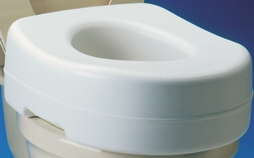 Raised Toilet Seat Carex 5-1/2 Inch Height White 300 lbs. Weight Capacity FGB31000 0000