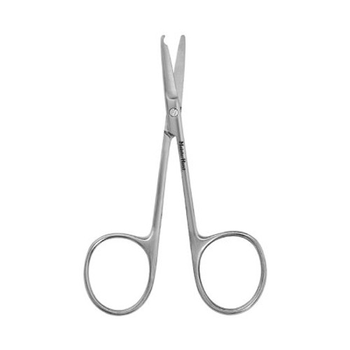 Stitch Scissors MeisterHand Spencer 3-1/2 Inch Length Surgical Grade Stainless Steel NonSterile Finger Ring Handle Straight Blunt Tip / Blunt Tip MH9-100 Each/1