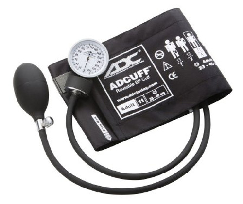 Aneroid Sphygmomanometer with Cuff Prosphyg 2-Tubes Pocket Size Hand Held Adult Size 11 Cuff 760-11ABK Each/1