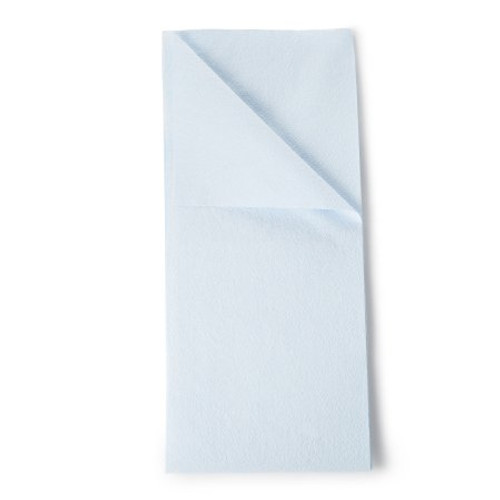 Stretcher Sheet Tidi Everyday Flat 40 X 90 Inch Blue Tissue / Poly Disposable 980929 Case/50