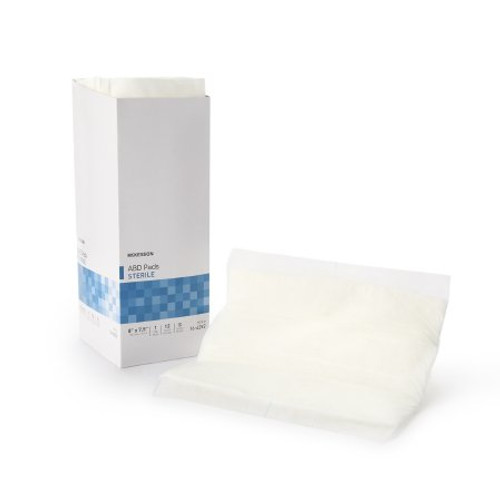 Abdominal Pad McKesson Nonwoven Cellulose 7-1/2 X 8 Inch Rectangle Sterile 16-4252 Abdominal Pad McKesson Nonwoven Cellulose 7-1/2 X 8 Inch Rectangle Sterile 16-4252