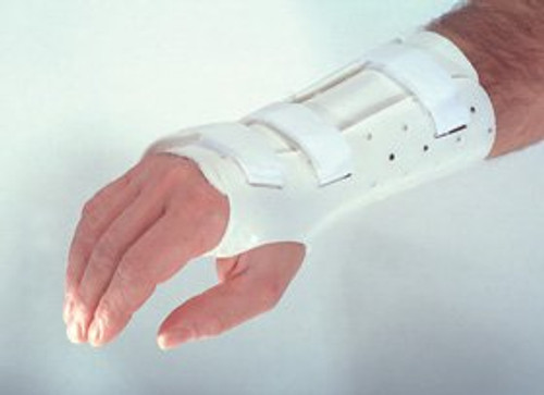 Wrist / Hand Splint PlastiCast Polyethylene / Foam / Stockinette Right Hand White Medium 510271/NA/RM Each/1
