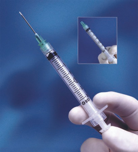 Syringe with Hypodermic Needle Integra 3 mL 23 Gauge 1 Inch Detachable Needle Retractable Needle 305271