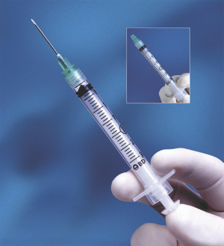 Syringe with Hypodermic Needle Integra 3 mL 22 Gauge 1-1/2 Inch Detachable Needle Retractable Needle 305272