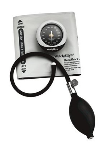 Aneroid Sphygmomanometer with Cuff DuraShock 2-Tubes Pocket Size Hand Held Adult Size 12 Cuff DS45-12 Each/1