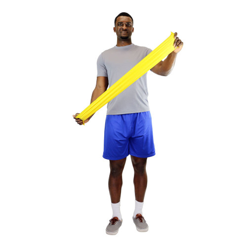 Exercise Resistance Band CanDo Yellow 5 Inch X 50 Yard X-Light Resistance 10-5621 Roll/1