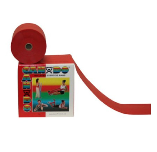 Exercise Resistance Band CanDo Red 5 Inch X 50 Yard Light Resistance 10-5622 Roll/1