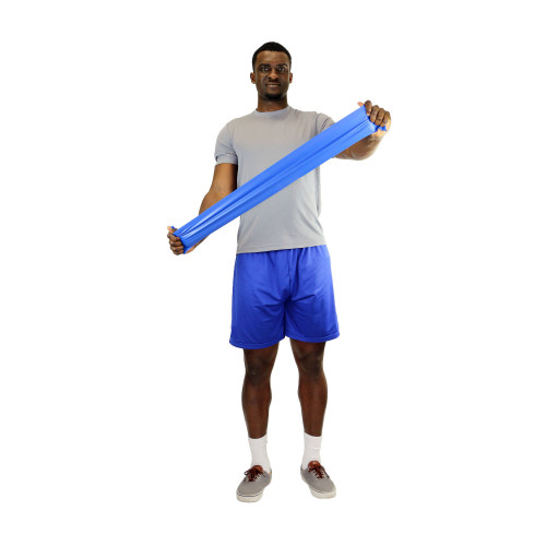 Exercise Resistance Band CanDo Blue 5 Inch X 50 Yard Heavy Resistance 10-5624 Roll/1