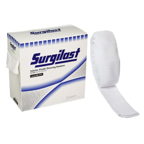 Elastic Net Retainer Dressing Surgilast Tubular Elastic 25 Yard Size 10 White X-Large Chest / Back / Perineum / Axilla NonSterile GL711