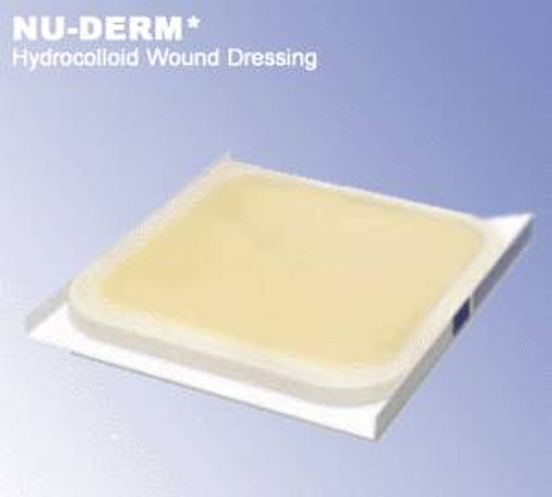 Hydrocolloid Dressing Nu-Derm Thin 4 X 4 Inch Square Sterile HCT101
