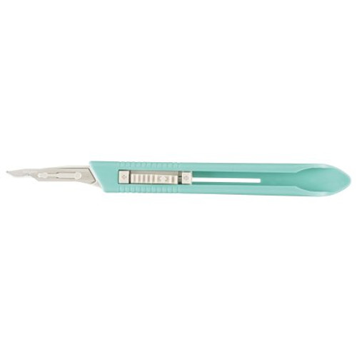 Safety Scalpel Miltex No. 15 Stainless Steel / Plastic Classic Grip Handle Sterile Disposable 4-515 Box/10
