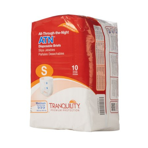 Unisex Adult Incontinence Brief Tranquility ATN Small Disposable Heavy Absorbency 2184