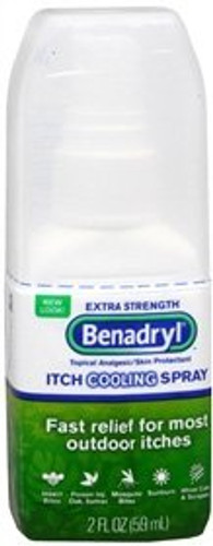 Itch Relief Benadryl 2% - 0.1% Strength Spray 2 oz. Bottle 00501320302 Each/1