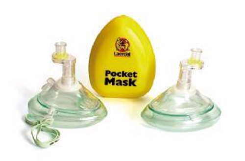 CPR Resuscitation Mask with Case Laerdal Pocket Mask 82001933 Each/1