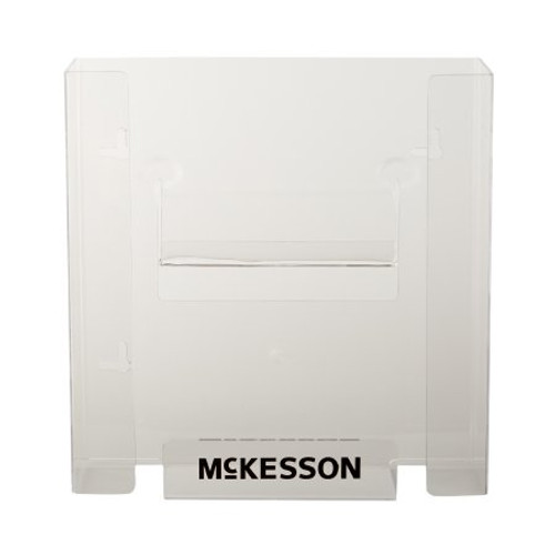 Glove Box Holder McKesson Horizontal or Vertical Mounted 2-Box Capacity Clear 4 X 10 X 10-3/4 Inch Plastic 16-6532