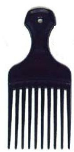 Hair Pick Dawn Mist 2-1/4 Inch Black Plastic 567