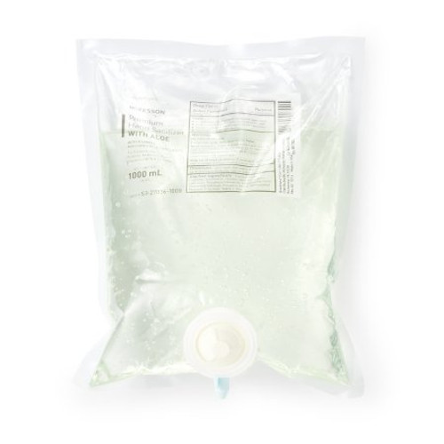 Hand Sanitizer with Aloe McKesson 1 000 mL Ethyl Alcohol Gel Dispenser Refill Bag 53-27036-1000