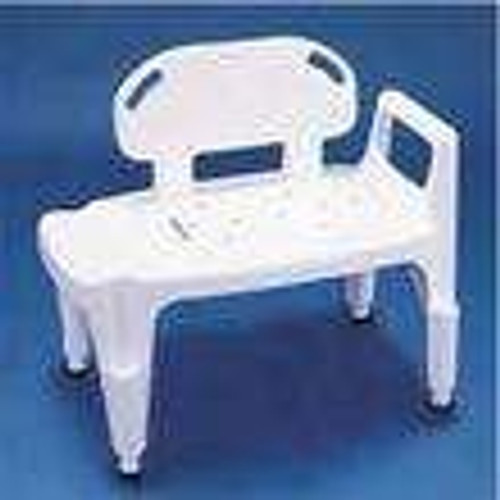 Carex Bath Transfer Bench Fixed Handle 17-1/2 to 22-1/2 Inch Seat Height 400 lbs. Weight Capacity FGB17000 0000