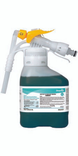 Diversey Crew Restroom Floor and Surface Surface Disinfectant Cleaner Nonacidic RTD Dispensing System Liquid Concentrate 1.5 Liter Bottle Fresh Scent NonSterile DVS3063437 Case/2