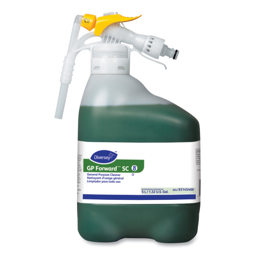 Diversey GP Forward SC Surface Cleaner Alcohol Based RTD Dispensing System Liquid Concentrate 5 Liter Bottle Citrus Scent NonSterile DVS93145408 Case/1