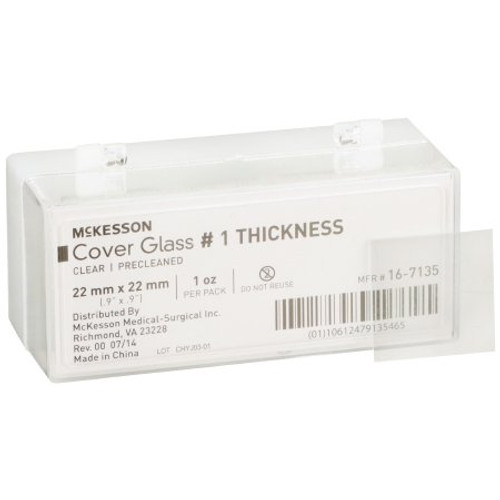 Cover Glass McKesson Square No. 1 Thickness 22 X 22 mm 16-7135
