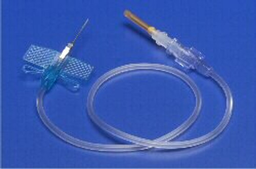Monoject Angel Wing Blood Collection Set 23 Gauge 3/4 Inch Needle Length Safety Needle 7 Inch Tubing Sterile 8881225707