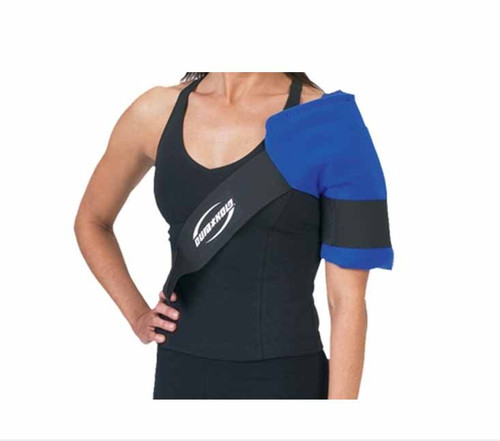 Cold Therapy Pad with Strap and Extended Hose DonJoy Wrap-On Shoulder One Size Fits Most 14 X 12-1/2 X 23 Inch Plastic / Nylon / Foam Reusable 11-1334-9-00000 Each/1