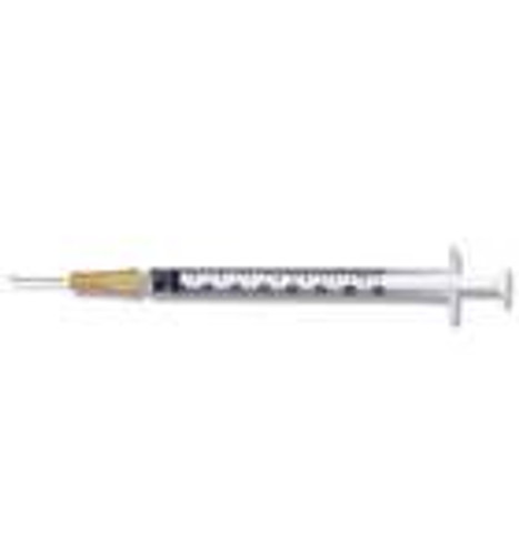 Insulin Syringe with Needle PrecisionGlide 1 mL 26 Gauge 1/2 Inch Detachable Needle Without Safety 329652