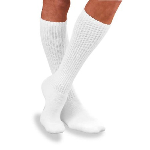 Diabetic Compression Socks JOBST Sensifoot Knee High Medium White Closed Toe 110832 Pair/1