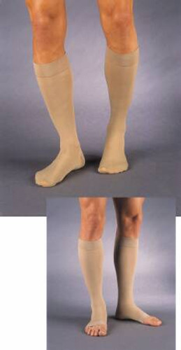 Compression Pantyhose JOBST Relief Waist High Medium Beige Closed Toe 114665 Pair/1