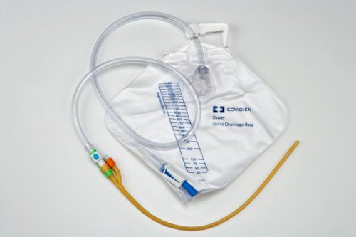 Indwelling Catheter Tray Kenguard Foley 18 Fr. 5 cc Balloon Latex 3718