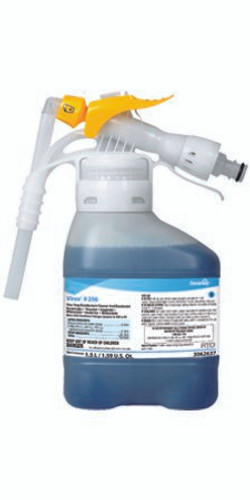 Diversey Virex II 256 Surface Disinfectant Cleaner Quaternary Based RTD Dispensing System Liquid Concentrate 1.5 Liter Bottle Mint Scent NonSterile DVS3062637 Case/2