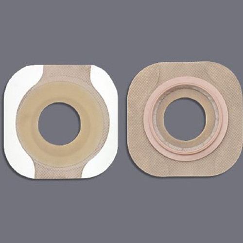 Ostomy Barrier New Image FlexWear Pre-Cut Standard Wear Adhesive Tape 44 mm Flange Green Code System Hydrocolloid 1 Inch Opening 14304 Box/5