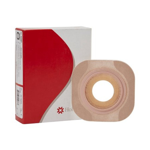 Ostomy Barrier New Image Flextend Pre-Cut Extended Wear Adhesive Tape 57 mm Flange Red Code System Hydrocolloid 1-3/8 Inch Opening 14707 Box/5