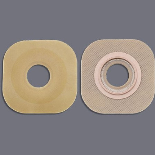 Ostomy Barrier New Image Flextend Pre-Cut Extended Wear Without Tape 44 mm Flange Green Code System Hydrocolloid 1 Inch Opening 16104 Box/5