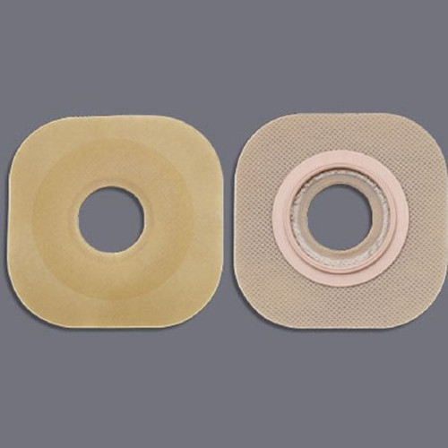 Ostomy Barrier New Image Flextend Pre-Cut Extended Wear Without Tape 44 mm Flange Green Code System Hydrocolloid 1-1/8 Inch Opening 16105 Box/5
