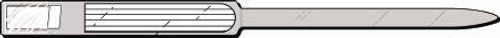 Identification Wristband Soft-Lock Colorguard Write On Band Adhesive Closure Without Legend 651-17-PDJ Box/250