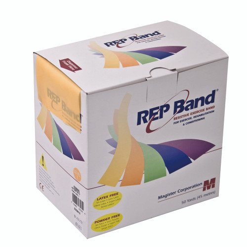 Exercise Resistance Band REP Band Peach 4 Inch X 50 Yard X-Light Resistance 10-1089 Each/1